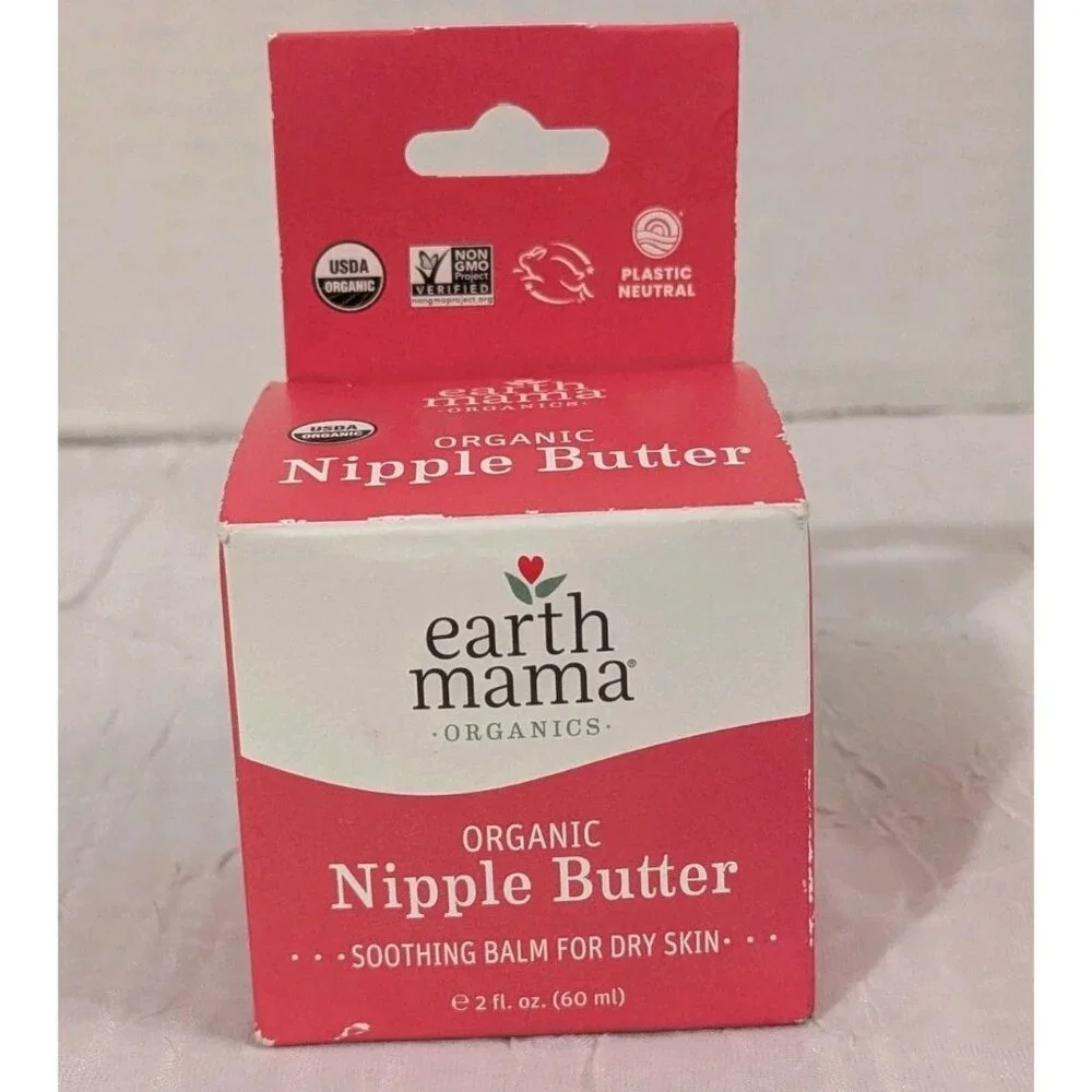Earth Mama Organic Nipple Butter Breastfeeding Soothing Balm Expires 05/26 New